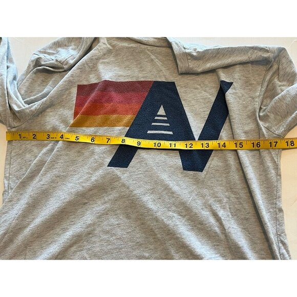 AVIATOR NATION Light Gray Long Sleeve Logo Tee T-Shirt - Women's Medium - Picture 10 of 13